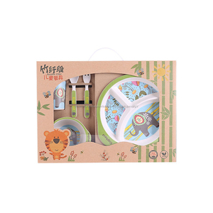 enfants ensembles <span class=keywords><strong>de</strong></span> <span class=keywords><strong>vaisselle</strong></span> en bambou enfants dîner ensemble avec tasse et cuillère Ensembles <span class=keywords><strong>de</strong></span> <span class=keywords><strong>vaisselle</strong></span> - Product Image 4