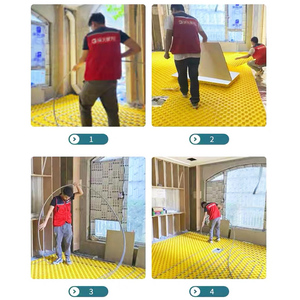 Moderno Pannello Bugnato in Schiuma EPS Flessibile Sistema di Riscaldamento <span class=keywords><strong>a</strong></span> <span class=keywords><strong>Pavimento</strong></span> con Film Radiante Idronico <span class=keywords><strong>per</strong></span> Uso Domestico e Alberghiero - Product Image 5