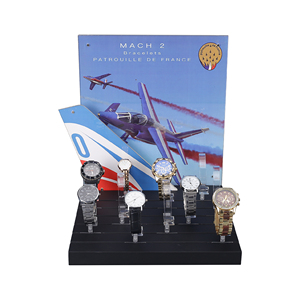 Huaxin Xem dây đeo hiển thị đứng chất lượng cao truy cập Acrylic đồng hồ hiển thị đứng c-ring cho cửa hàng - Product Image 4