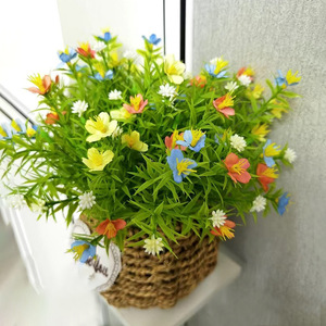 Bouquet de fleurs sauvages artificielles en soie 10cm-30cm Décoration de mariage et de maison - Product Image 1