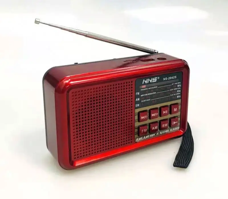 NNS S2042S Penerima Portabel Fm Band Dapat Diisi Ulang dengan Solar Mp3 Player Radio Klasik