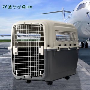 <span class=keywords><strong>Caisse</strong></span> de transport pour animaux de compagnie en PP robuste avec porte métallique, boîte de voyage aérienne pour chien, économique et durable - Product Image 1
