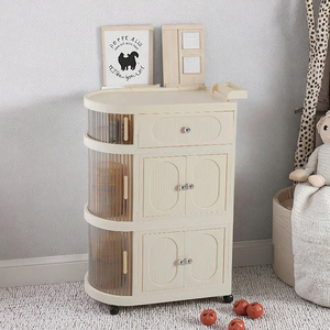 Armoire de rangement pliable à 3 couches en plastique organisateur de chambre à coucher pour garde-robe de bébé pour enfants stockage de vêtements - Product Image 6