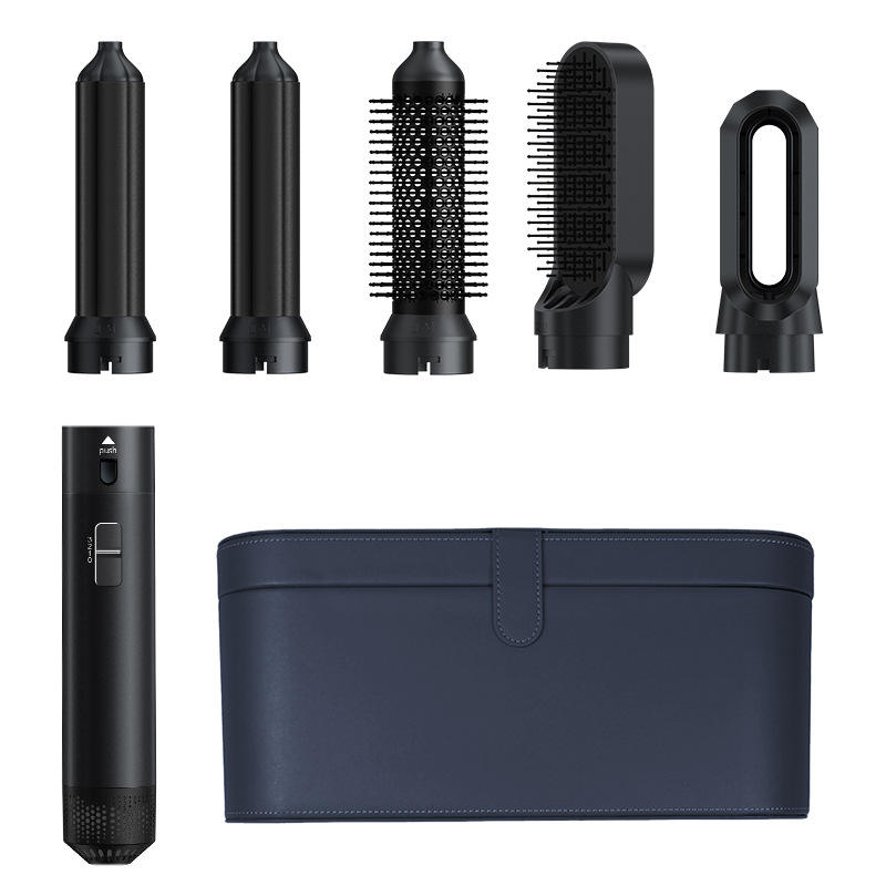 black leather suitcase