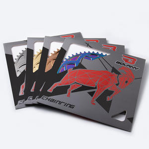 Folding Bike <b>Chain</b> Wheel 53/54/56T Round Aluminum Alloy <b>Titanium</b> Rose Gold Hollow One Road Bike Component - Product Image 2