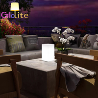 Moderne Carré LED Dimmable Lampe Décorative Télécommande AC Alimenté Corps en Plastique pour Salle à Manger Chambre Hôtel