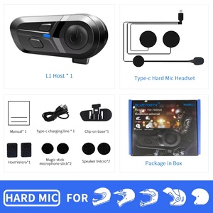 Motor Intercomunicador inalámbrico Comunicar Hi Siri Compatible Motocicleta Ad Casco Auriculares <span class=keywords><strong>Bluetooth</strong></span> Auriculares - Product Image 2