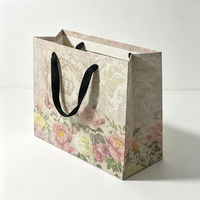 Sac de shopping en papier kraft de luxe personnalisé avec poignée, mini emballage imprimé avec logo, vêtements, artisanat, bougies, cadeaux