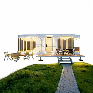 <span class=keywords><strong>Maison</strong></span> Capsule Préfabriquée de Luxe X7 en Aluminium, Style Européen, Écologique et Durable, pour Salon et Chambre à Coucher - Product Image 1