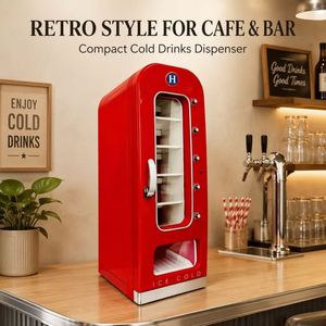 Petite machine distributrice de boissons glacées pour hôtel/métro, personnalisable OEM/ODM, fonction SDK de carte mère, machine distributrice de restauration rapide et de chips - Product Image 1