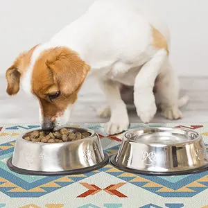 Tappetino per alimentazione per animali domestici lavabile con tappetino per cani da usare Diatomite Non antiscivolo assorbente sostituire tappetino per lettiera in silicone impermeabile per gatti RTS