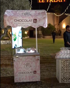 Machine à glaces et gelato Miles, certifiée NSF, chariot personnalisé avec logo, options <span class=keywords><strong>chocolat</strong></span> au lait et eau, roues - Utilisation commerciale multifonctionnelle - Product Image 6