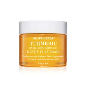 Oem Supplier Lightens Dark Spots Pores Cleansing Australian Turmeric Clay Mask Organic