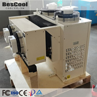 Unité monobloc de chambre froide à montage latéral, R404A, 2 ventilateurs, économie d'énergie, -25°C ℃   Pour les chambres froides laitières et les chambres froides pour boissons
