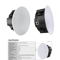 Haut-parleur de plafond WiFi BT AirPlay, DLNA Qubuz VTuner Tidal, contrôle par application, haut-parleur de plafond actif pour home cinéma, son stéréo