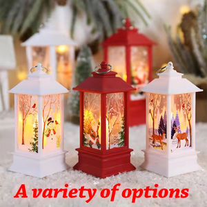 April International Custom Design Snow Globe Swirling Glitter Water Storm Lamps Different Scenes Led <b>Christmas</b> Lantern - Product Image 3