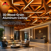 Techo Artístico de Aluminio Alumtimes, Techo Suspendido Artístico en 3D, Diseño Personalizado para Decoración de Interiores de Vestíbulos de Hoteles