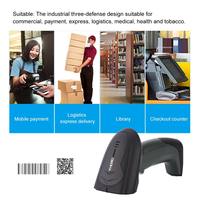 YHD-1200DW lecteur de Code Qr sans fil 1D 2D de haute qualité scanner de codes à barres robuste industriel pour l'inventaire d'entrepôt