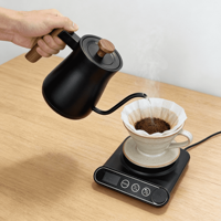 Bouilloire Électrique Commerciale 220V Portable en Acier Inoxydable 0,9L avec Contrôle Multi-Température et Arrêt Automatique pour la Maison