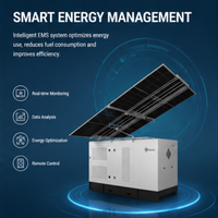 Générateur hybride diesel photovoltaïque hors réseau Lezet 20 kW 45 kWh, armoire de stockage d'énergie tout-en-un, alimentation de secours silencieuse en cas d'urgence