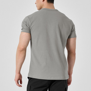 <span class=keywords><strong>T</strong></span>-<span class=keywords><strong>Shirt</strong></span> Sportive da <span class=keywords><strong>Uomo</strong></span> Personalizzate con Logo, Manica Corta, 95% Cotone 5% Spandex, Morbide <span class=keywords><strong>per</strong></span> Allenamento e <span class=keywords><strong>Palestra</strong></span> - Product Image 5
