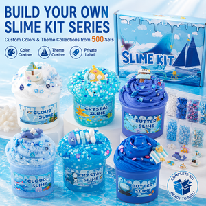 Kit de slime océanique pour enfants, ensemble de slime cristallin effet nuage, cadeaux de fête d'anniversaire, OEM ODM, vente en gros personnalisée, fournisseur de jouets sensoriels, cadeau - Product Image 1