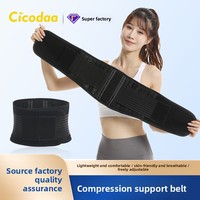 Ceinture de soutien lombaire sportive en néoprène avec plaques de soutien en acier pour la course, les squats, l'entraînement physique, le badminton et la compression abdominale
