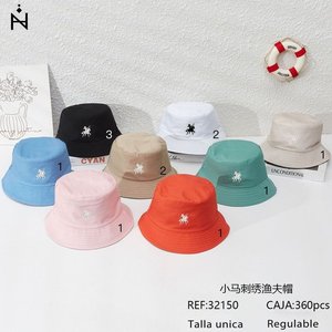 Cappello da pescatore ricamato con pony, taglia unica regolabile - Product Image 2