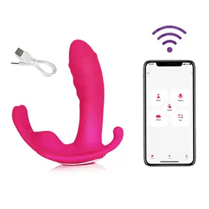 Giocattoli per ninfe masturbazione Helper App giocattolo sessuale controllato Mini Dildo vibratore donna intimo vibratore per ragazze