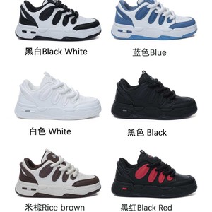 Zapatos Deportivos Casuales para Hombre, Estilo Dad Shoes, de Caña Baja, Tacón Plano, Color Sólido, Negro, Blanco, Azul, Marrón Arroz, Negro, Rojo, Tallas 39-45 - Product Image 2