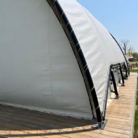 Nouveau design prix d'usine maison écologique imperméable camping extérieur safari yourte toile de coton glamping tente d'hôtel