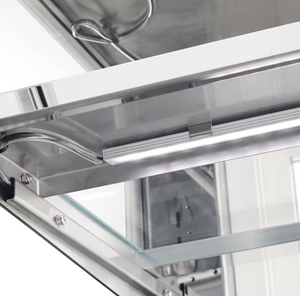 Vitrine <span class=keywords><strong>réfrigérée</strong></span> pour boulangerie à température unique, noire, verticale, à angle droit, avec éclairage LED - Product Image 4