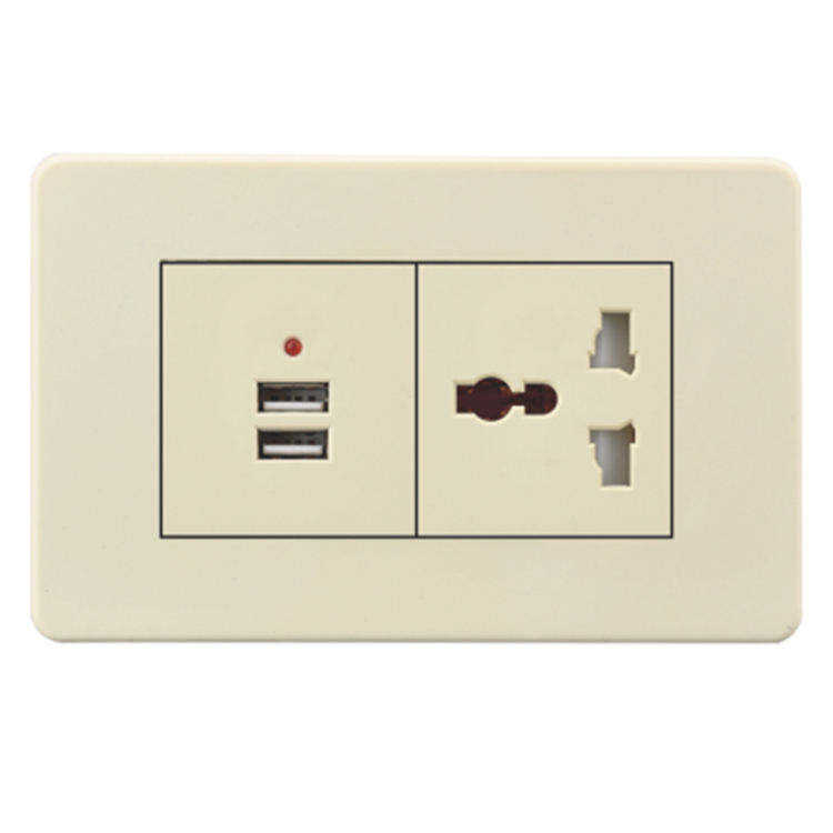 Professional Factory Price Household Accept Custom US Standard Wall Outlet Socket With 2 USB