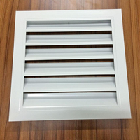 Grille de sortie d'air de plafond réglable en alliage d'aluminium carrée moderne, étanche, type nid d'abeille, pour retour d'air, garantie 1 an