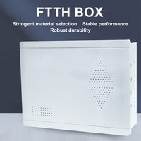 Caja de Entrada para el Hogar FTTH, Gabinete de Cableado de Acero, Montaje Empotrado en Pared, Panel de Hierro y Plástico Personalizable, Gabinete Multimedia Interior