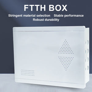 Boîtier d'entrée de maison FTTH, boîtier de câblage en acier, montage mural encastré, panneau en plastique et en fer, armoire multimédia intérieure personnalisable - Product Image 4