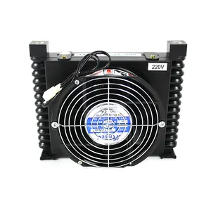AL608T-CA Hydraulic Air Cooler Ah Air Fan Oil Cooler For Hydraulic System Aluminum Oil Radiator Plate Fin Heat Exchanger Credit