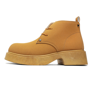 Nouvelle botte de <span class=keywords><strong>moto</strong></span> décontractée de haute qualité porte quotidiennement des chaussures de cheville bon marché et agréable à gros orteil plate-forme de sécurité à talons pour hommes à bas prix - Product Image 3