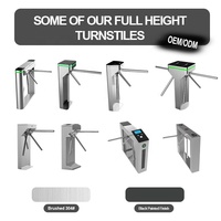 Tourniquet intelligent à code QR, lecteur RFID et empreintes digitales, moteur sans balais, protection IP55, acier inoxydable, directement de l'usine