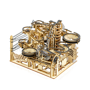 Penjualan Panas Puzzle Kayu 3D Marble Run STEM Kit Mainan Edukasi Anak Dewasa Laser Cut Mechanical Track Ball DIY Building Set - Product Image 1