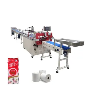 Multi- Function Small Toilet Paper Bathroom Tissue Multi Rolls Bundle Filling Sealing Packing Machine for Small Business Ideas