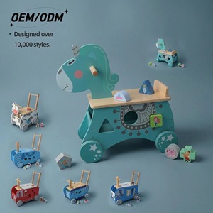 Cavallo a dondolo in legno Montessori, giocattolo educativo per bambini <span class=keywords><strong>2</strong></span>-4 <span class=keywords><strong>anni</strong></span>, allenamento delle abilità manuali, <span class=keywords><strong>giochi</strong></span> educativi non tossici - Product Image 1