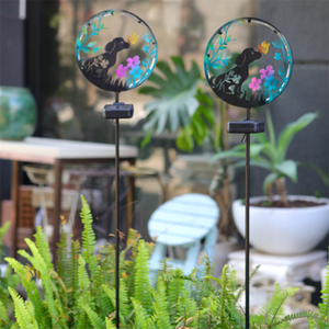 Ngoài Trời Giáng Sinh Ánh Sáng Trang Trí Nội Thất Sân Vườn Bãi Cỏ Con Đường Cảnh Quan LED Đèn Năng Lượng Mặt Trời Người Tuyết Cổ phần Động Vật Hình Bóng Spike Đêm Đèn - Product Image 6