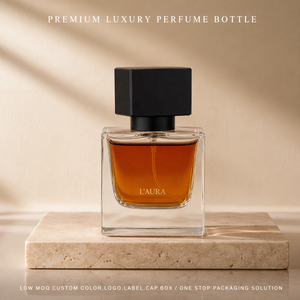 Botella de Perfume Cuadrada de Vidrio de 100 ml, Venta al Por Mayor de Lujo |   Envase de Cristal Cuadrado con Base Gruesa para Aromas, Logotipo Personalizado, Suministro al por Mayor - Product Image 1