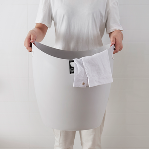 MOMO NATURI 32L Organisateur de rangement pour vêtements ovale multifonction en plastique PP écologique moderne, couleur personnalisée, durable, BSCI - Product Image 4