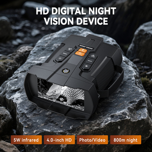 Jumelles de vision nocturne haute résolution 1080P HD avec zoom 10X, écran 4,5 pouces, technologie infrarouge numérique, autonomie de 6 heures pour les professionnels - Product Image 3