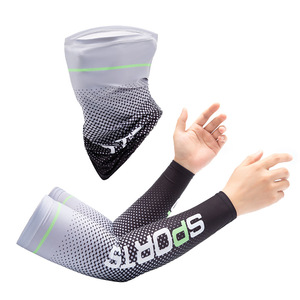 Manguitos de seda fría para <span class=keywords><strong>brazos</strong></span>, protección deportiva antideslizante para exteriores - Product Image 6