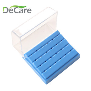 กล่องเก็บอุปกรณ์ทันตกรรม DeCare 24 ช่อง สีฟ้าและสีเหลือง สำหรับเครื่องมือทันตกรรม - Product Image 2