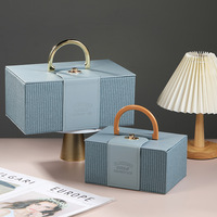 Boîtes cadeaux rigides portables en papier couché avec dorure à chaud pour petites entreprises, cadeaux de mariage et cadeaux pour invités