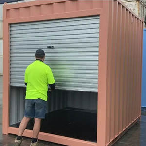 עצמי פלדה אחסון ידני מתגלגל תריס גלילה דלתות יחידת אחסון מיכל נירוסטה שער מתגלגל דלת - Product Image 2